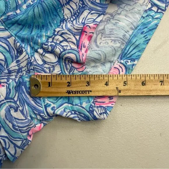 Lilly Pulitzer shorts Women's size 6 Walsh seashell Blue Heaven - Picture 11 of 11